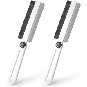 Brosse de Nettodes Interstices 2 pièces Avec raclette en caoutchouc,Brosse Nettode crevasses à Poils durs,Brosse de Nettodes Interstices,Brosse Joint Carrelage pour Salle de Bain - Neuf
