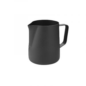 Pichet &Agrave; Lait En Acier Inoxydable Noir 350 Ml Avec Stylo Latte Art Pour Mousse De Caf&eacute;, Expresso, Cappuccino Et Chocolat Chaud, Design Pratique Et Mesure Int&eacute;gr&eacute;e - Neuf