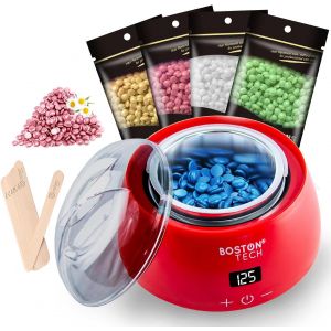 Chauffe-Cire &Eacute;lectrique Professionnel Avec &Eacute;cran Lcd, Kit Complet Pour &Eacute;pilation &Agrave; Domicile, Comprend 4 Sachets De Perles De Cire, 20 Spatules, Temp&eacute;rature R&eacute;glable, Capacit&eacute; De 500ml, Rapide Et S&ucirc;r - Neuf