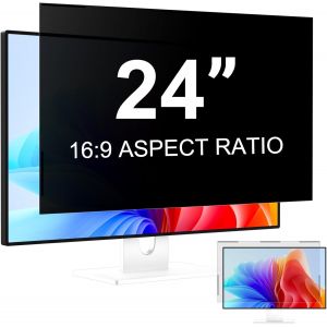 acdsgd-Filtre de confidentialit&eacute; magn&eacute;tique pour &eacute;cran 24 pouces (format 16:9), film de confidentialit&eacute; antireflet et anti-lumi&egrave;re bleue, amovible - Neuf
