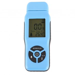 Humidimetre numerique professionnel pour bois, ecran LCD portable, testeur d'humidite du bois, bleu - Neuf