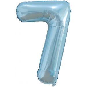 40pouces Ballon Chiffre Anniversaire 7 Bleu Perle,0123456789,10-19,20-25,30,40,50,60,70,80,90 Ballon Numero 7 an Deco Birthday,Balloon 7 Ballon Party Deco Soutenir l'hélium - Neuf