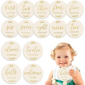 Yemaesre-Lot De 7 Cartes De Naissance Pour Bébé, Cartes Mensuelles Pour Bébé ¿ Double Face, Design Durable Pour Capturer Chaque Moment Précieux, Cartes De Naissance Pour Nouveaux Parents, Coffret - Neuf