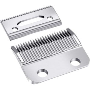 2 Pi&egrave;ces T&ecirc;tes De Coupe En Acier Inoxydable Pour Tondeuse &Agrave; Cheveux Lame De Rechange Pour Tondeuse &Agrave; Cheveux &Agrave; 2 Trous Pour 808/8148/8504/1919/2241/2240/8591(Argent) - Neuf
