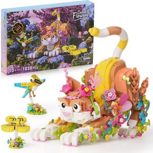 Creator 3-En-1 Le Chat Fleur, Jouet De Construction, Figurines Animaux De La Jungle, Avec Papillon Et Oiseau, Jeu Cr&eacute;atif Enfants D&egrave;s 10 Ans - Neuf