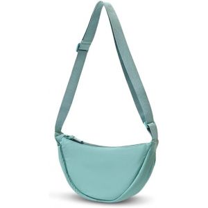 TZF-Sac Banane Femme Bandoulière,Crescent Nylon Bag,Crossbody Bag Women,Sac Besace Loisir,Banane Sacoche,Sac Porté épaule,Sac à BandoulièRe Casual,Sac à Main Portable Avec Fermeture éclair - Neuf