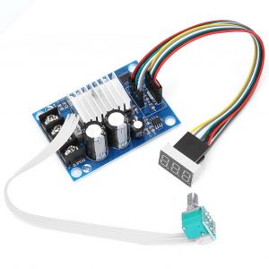 Dc12-60v 20a Pwm Dc Contr&ocirc;leur De Vitesse De Moteur &Agrave; Balais R&eacute;gulateur De Vitesse De Moteur &Eacute;lectrique R&eacute;glable - Neuf