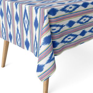 Sjzg-Nappe Anti-Taches Pour Table Rectangulaire Taille 300 X 140 Cm - Nappe Anti-Taches Au Toucher Extra Douce Et Imperm&eacute;able, Couleur Multicolore - Neuf