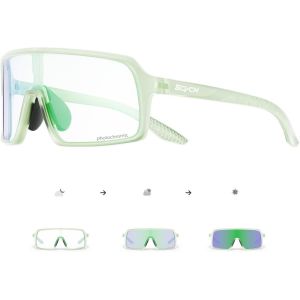Lunette De Cyclisme Photochromique Homme Femme Lunette V&eacute;lo Route Tr90 Cadre Lunette Vtt Transparente Lunette Cycliste Anti-Uv400 Lunette De Soleil Sport Running Conduite Course[Z2042] - Neuf