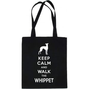 Sjzg-Print4u Keep Calm & Walk The Whippet Dog Lover Gift Gym Bag Shopping Tote Bag - Neuf