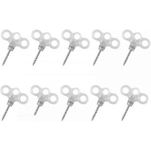 Piquets De Sol L&eacute;gers,10 Piquets De Tente,Renforcer Le Clou De Sol Avec Une T&ecirc;te En Plastique Lumineuse Pour Le Camping - Neuf