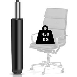 MEVRONISSHOP-V&eacute;rin &agrave; gaz de Rechange pour Chaise de Bureau, 450 kg, Amortisseur &agrave; gaz pour chaises pivotantes, chaises de Bureau et chaises, r&eacute;glable en Hauteur (Vieux Noir) - Neuf