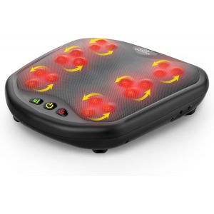 2 En 1 Masseur De Pieds Shiatsu Avec Chaleur, Noeuds De Massage Flexibles Pour Toutes Les Tailles De Pieds, Chauffe-Pieds, Appareil De Massage Pieds Électrique Soulageant Les Douleurs¿ - Neuf