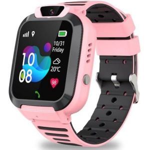 Montre Connectée Enfant Gps, Ip68 Montre Connectée Fille Avec Gps, Sos, Téléphone Appel, Mode Classe, Voix Chat, 7 Jeux, Caméra, Réveil, Clôture Geo, Smartwatch Enfants Cadeau D'Anniversaire De Noël - Neuf