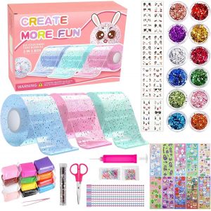 RVKAL-Kit De 67 Pièces À Bulles Nano Tape Pour Enfants-Kit De Bricolage-Bandes Adhésives Super Élastiques-Pour Soulager Le Stress Et Le Plaisir-Jouets Fidget Et Cadeaux De Fête - Neuf