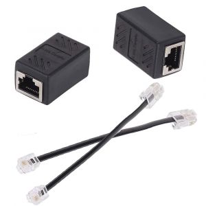 Adaptateur répartiteur de câble Ethernet RJ45,1 à 1 ports Câble Ethernet CAT5/5e/6/7 Splitter,Connecteur Réseau Kit de Partage-Noir - Neuf