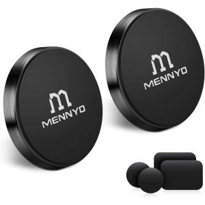 TIANYI-Support T&eacute;l&eacute;phone Voiture Magn&eacute;tique, Lot de 2 Aimant de T&eacute;l&eacute;phone avec Plaques de m&eacute;tal Coll&eacute; sur Tableau de Bord | Mur Aimant Autocollant Compatible avec iPhone Samsung Galaxy/Note Huawei - Neuf