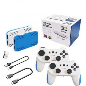 128G X10 PRO GameStick 4K HD TV Console de jeu vid&eacute;o jeux 3D 40 + simulateurs S905 x 3 jeux r&eacute;tro double contr&ocirc;leur 2.4G - 128GB 50K GAMES - Neuf