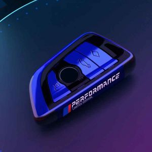 Étui pour clé de voiture,housse pour Bmw F20 G20 G30 X1 X3 X4 X5 G05 X6 X7 G11 F15 F16 G01 G02 F48,support d'accessoires,coque porte-clés - Type blue - Neuf