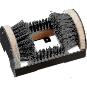 Brosse &Agrave; Chaussures Noire/Unie,Tout Autour,Grattoir De Bottes,Pour L'ext&eacute;rieur,Poils Robustes,Fixation Au Sol - Neuf