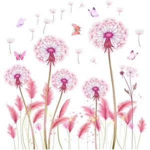 Autocollants muraux Autocollants muraux de fleurs de fille de maternelle,autocollants muraux de couleur de chambre à coucher,autocollants muraux de fleurs (3 photos) - Neuf