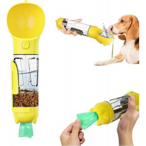 Bouteille D'eau Pour Chien,Distributeur D'eau Portable Étanche Pour Chiot Avec Mangeoire Pour Animaux De Compagnie - Neuf