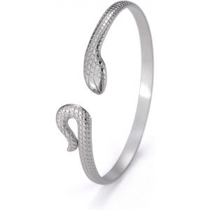 Kal-Bracelet Serpent Ouvert - Jonc Réglable - Manchette Animal - Bijoux À La Main Pour Femmes Et Filles - Neuf