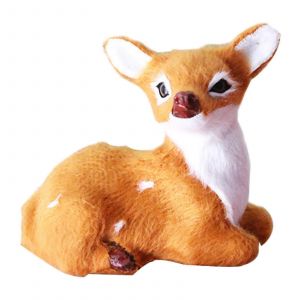 Cerf Ornement de Vacances D&eacute;corations de No&euml;l, D&eacute;coration de Salle de S&eacute;jour Bureau de Voiture de 8cmx4cmx8cm - Neuf