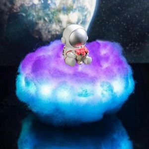 Lampe Astronaute Led Nuages Color&eacute;s Avec Effet Arc-En-Ciel T&eacute;l&eacute;commande Veilleuse Pour Enfants Symphonie,Fleurs Fra&icirc;ches - Neuf