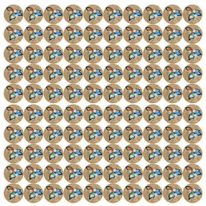 100pcs Color&eacute; Rond Noix De Coco Boutons 12.5mm Bricolage Couture Artisanat Boutons V&ecirc;tements Accessoires 5 - Neuf