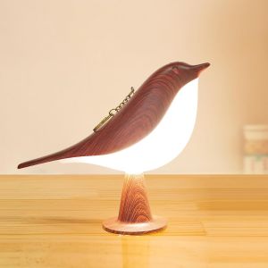 Kal-Lampe De Chevet Tactile, Oiseau Lampes De Table, Lampe Sans Fil, Lampe De Chevet Chambre, Lampe Chevet Tactile Luminosité Réglable Et 3 Couleurs De Lumière - Neuf