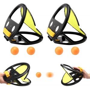 Mdy-Jeu De Balle Lancer Et Attraper, Jeu De Balle De Capture, Balle Raquette Scratch Jeux, Jeu De Balles De Capture Pour L'extérieur, Jouet De Plage, 2 Temps, 4 Balles Enfants De Plus De 3 Ans - Neuf
