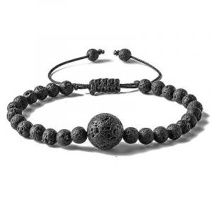 Bracelet Anti-Naus&eacute;e Noir,Bracelet En Corde Tress&eacute;e Anti-Naus&eacute;e,Ceinture Ajustable De Soulagement Des Naus&eacute;es Sportives,Adapt&eacute;e Au Mal Des Transports Le Matin - Neuf