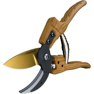 Gardening Scissors S&eacute;cateur de jardin en titane Premium, conception ergonomique, id&eacute;al pour couper le jardin et tailler les plantes(Manche en bois) - Neuf