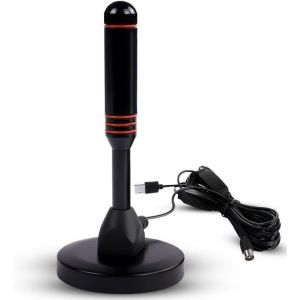 MEVRONISSHOP-Antenne TV Puissante pour Int&eacute;rieur et Ext&eacute;rieur, DVB-T2 DTMB Rotation 360&deg; avec Base Magn&eacute;tique, Antenne TNT HD, TNT Amplificateur Signal Prendre en Charge de TV 4K 1080P VHF HDTV Gratu - Neuf