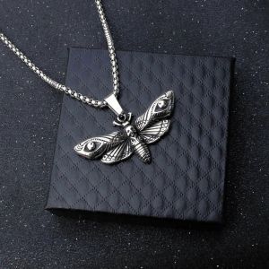 Tendance Hommes S Clavicule Hip Hop Moth Flamme Papillon V&ecirc;tements Accessoires Horreur Os Oeil Punk &Eacute;toile &Agrave; Six Branches Simple - Neuf