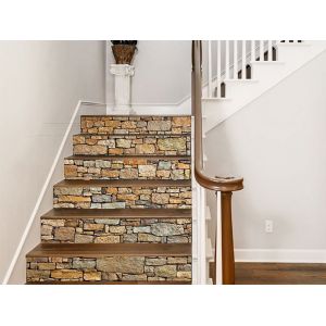 Ensemble de 13 feuilles d'autocollants pour la d&eacute;coration d'escaliers - Neuf