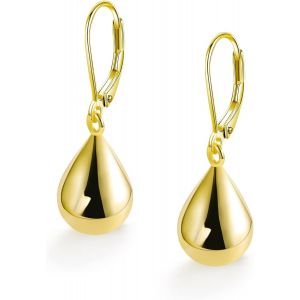Kal-Boucles D'oreilles Pendantes Pour Femmes, Boucles D'oreilles Suspendues Goutte D'eau, Grosses Boucles D'oreilles Créoles De Style Français Bijoux Hypoallergéniques Cadeau - Neuf