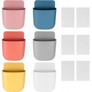 KALANKA-6 Pieces Rangement Telecommande TV, Support de Telecommande Mural, Bo&icirc;te Rangement Organisateur, Bo&icirc;te de Rangement pour T&eacute;l&eacute;commande, pour maison, bureau, t&eacute;l&eacute;phone portable - Neuf