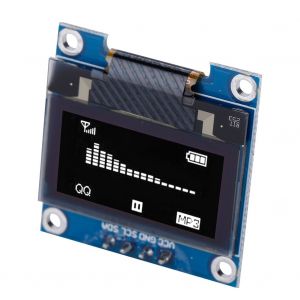 Module d'affichage OLED 0,96 pouce, resolution 128 x 64, interface I2C IIC, 3,3 V-5 V CC (blanc) - Neuf