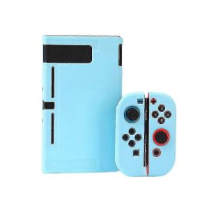 Coque De Protection Nintendo Switch, Housse De Poign&eacute;e De Bo&icirc;tier Dockable Am&eacute;lior&eacute;e Pour Nintendo Switch, &Eacute;tui De Protection Ergonomique Pour Nintendo Switch (Bleu) - Neuf