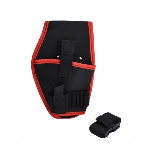 Sac banane multifonctionnel pour perceuse electrique, pochette d'entretien pour outils d'electricien (rouge) - Neuf