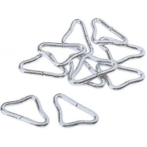 20 pièces en acier inoxydable triangle anneau boucle V- anneaux pour trampoline Trampoline de rechange tapis de trampoline artisanat - Neuf