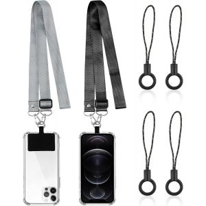Checarzhn--No1-Cordon Téléphone Portable, 2 Pièces Lanière Universelle Avec 2 Patchs Durables Réglable Amovible Universels Collier Et Tour De Cou Téléphone Portable Pour La Plupart Des Intelligents S - Neuf