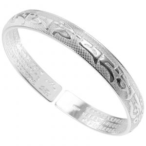 Ouverture Sculpt&eacute;e Sanskrits Bracelet Bracelet Manchette Pour Femmes Et Hommes - Neuf
