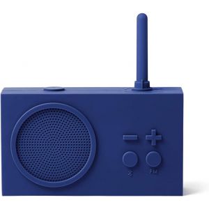 KARWL-Tykho 3 Enceinte Bluetooth Portable Avec Radio Fm-Poste Radio Vintage Et Haut Parleur 3W,Etanche Ipx6 Et Batterie Rechargeable-Bleu Sombre - Neuf