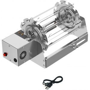 Ulteronixshop-Tournebroche Automatique Avec Fonction Rotative, Tournebroche En Acier Inoxydable, Angle Rotatif &Agrave; 360&deg;, Tournebroche, Support R&eacute;glable, Pour Feu De Camp, Camping Et Jardin - Neuf