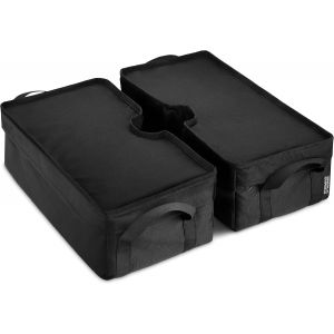 Sac De Poids De Base Pour Parasol,45,7 CmSac De Sable Pour Parasol,Jardin,Patio,ExtérieurInstallation Facile (Noir) - Neuf