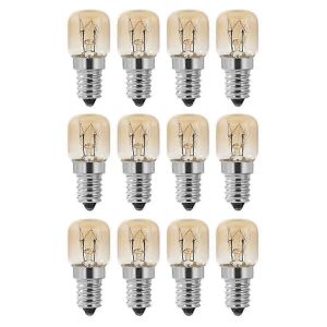 Ampoule de four,12pcs E14 four 15W,ampoule de four,capuchon clair lampe de four pygmée,E14 résistant jusqu'à 300 CelsiusSilver SZRH - Neuf