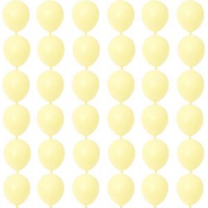 Ballon Jaune,36 Pièces 12 Pouces Ballons De Baudruche,Ballon Anniversaire,Ballons Jaune En Latex Macaron Helium Gonflable De Fete,Mariage,Baby Shower,Anniversaire Decoration Pour Femmes Garçons - Neuf